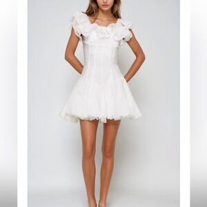 Innovate denim blago ruffle dress